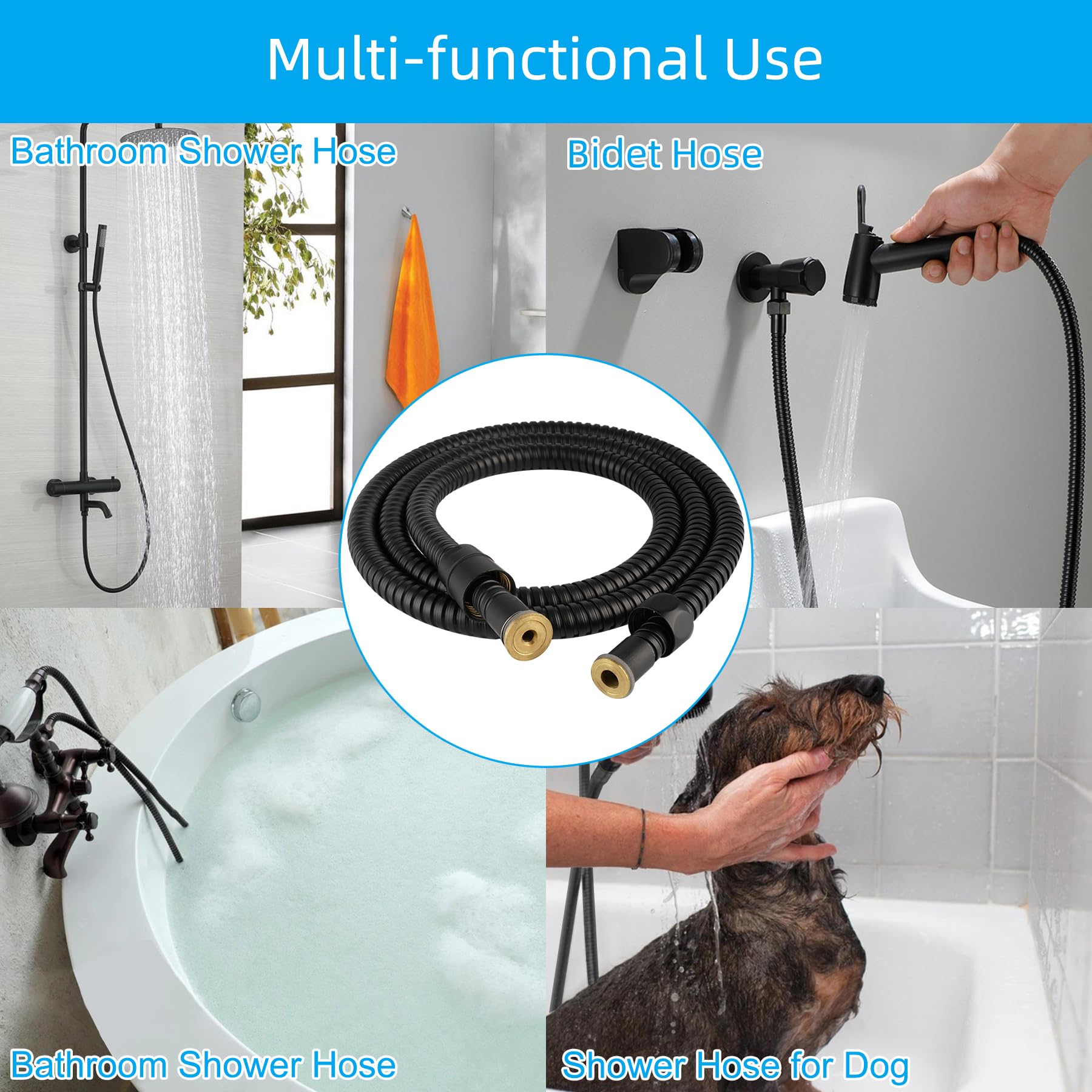 Hibbent anti-twist design with waterproof washer prevents leaks during use