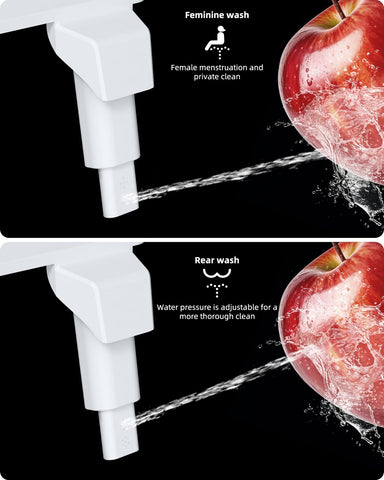Hibbent bidet with adjustable water pressure for personalized cleansing