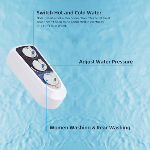 Blue finish adds a modern look to your bathroom with Hibbent bidet.