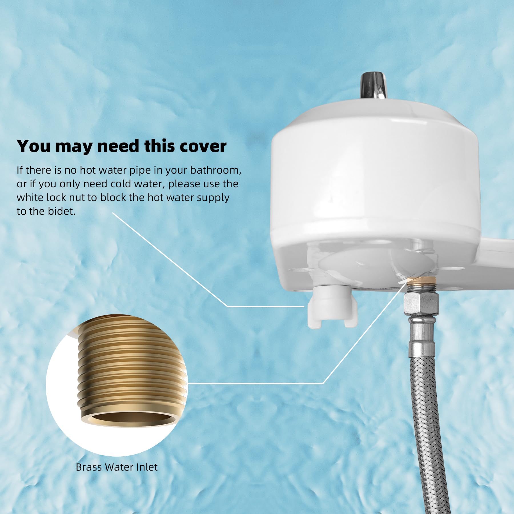 Hibbent bidet compact design showcases unobtrusive upgrade to standard toilets.