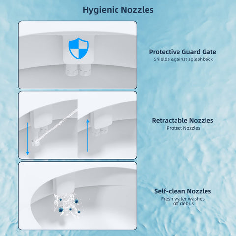 Hibbent bidet installation kit includes everything for quick, tool-free setup.
