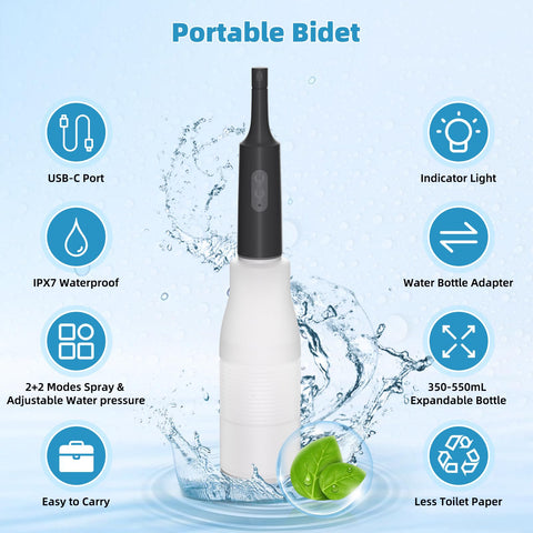 Hibbent bidet with 3-hole and 5-hole nozzles for spray variety
