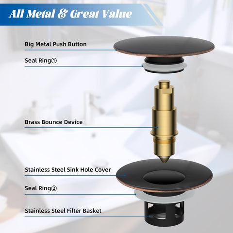 hibbent brass bounce cap provides strong rebound and cleaning ease