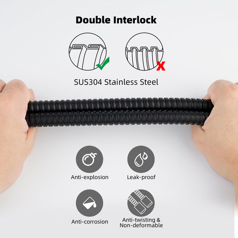 Hibbent brass connector 1/2 IPS ensures secure, universal compatibility with most handheld heads.
