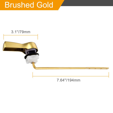 Hibbent brass lever emphasizes durability with a classic finish