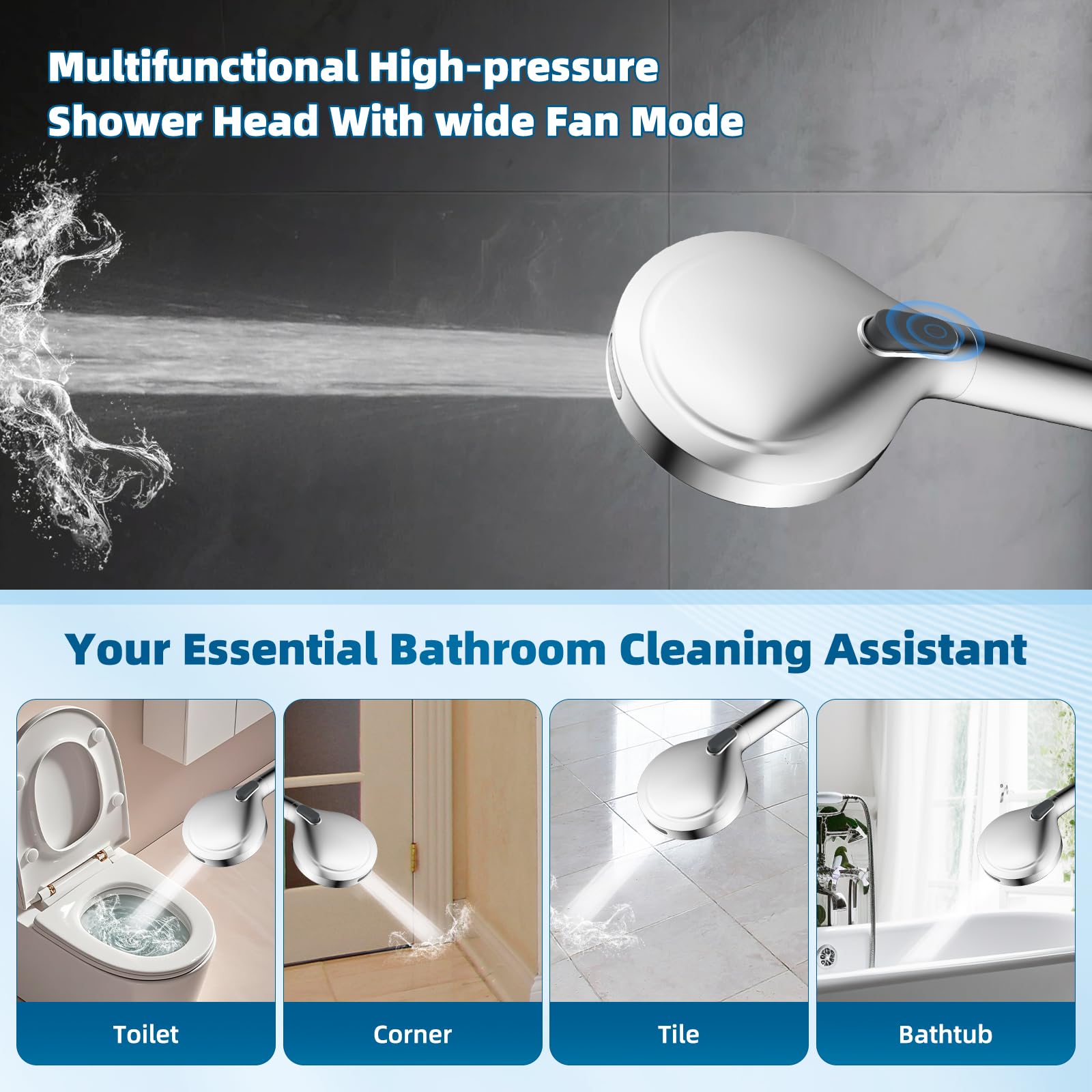 Hibbent cUPC certified shower head combo ensures safe, reliable performance.