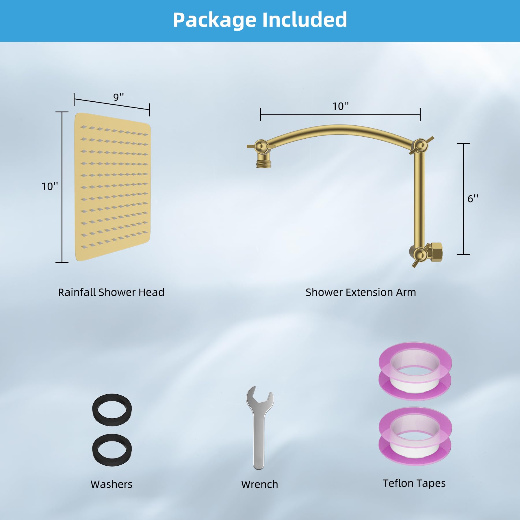 hibbent cUPC certified shower head meets U.S. and Canada safety standards