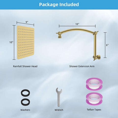hibbent cUPC certified shower head meets U.S. and Canada safety standards