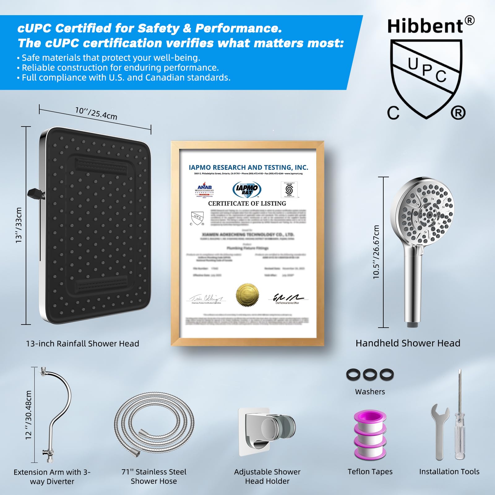 Hibbent chrome finish close-up highlights durable, modern styling.