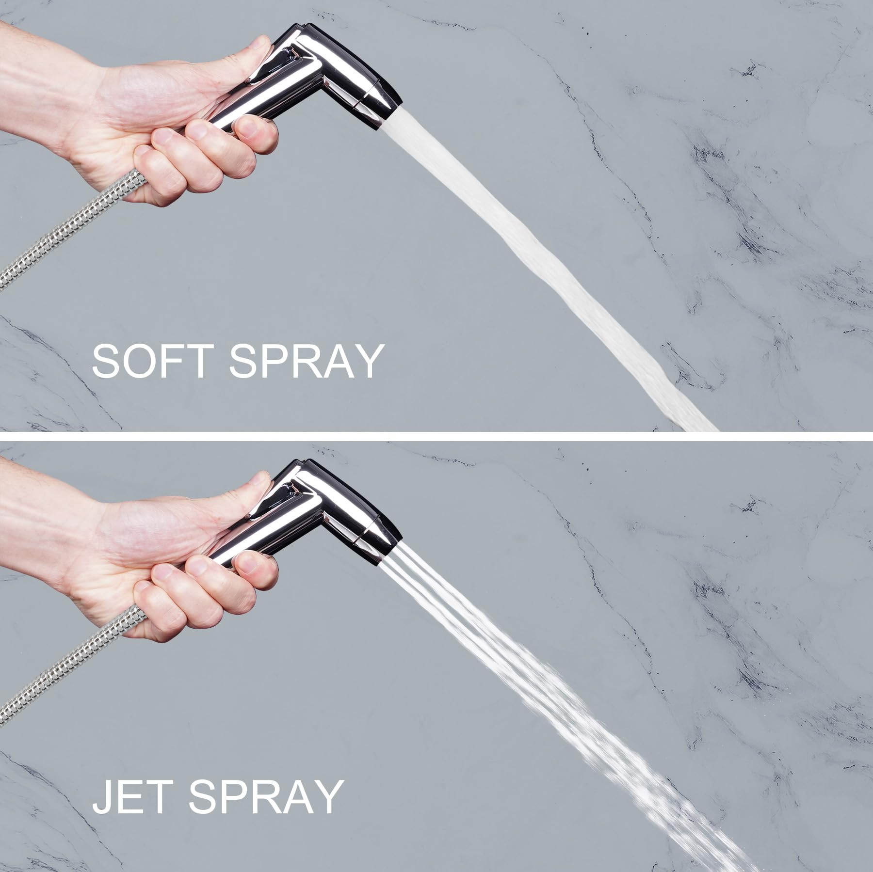Hibbent chrome finish sprayer close-up highlighting durability