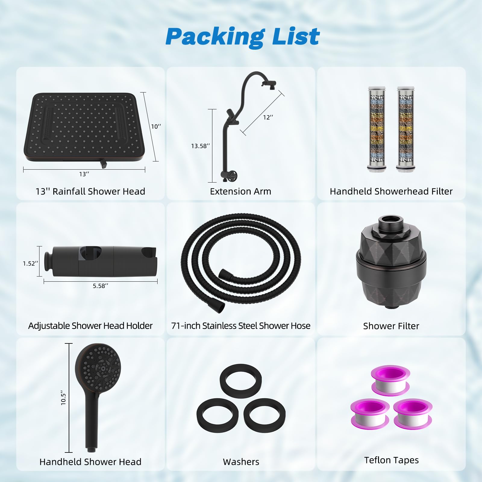 Hibbent all-in-one shower system for a complete upgrade