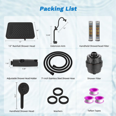Hibbent all-in-one shower system for a complete upgrade