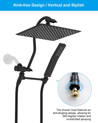Hibbent compatible with standard 1/2 IPS handheld showerheads