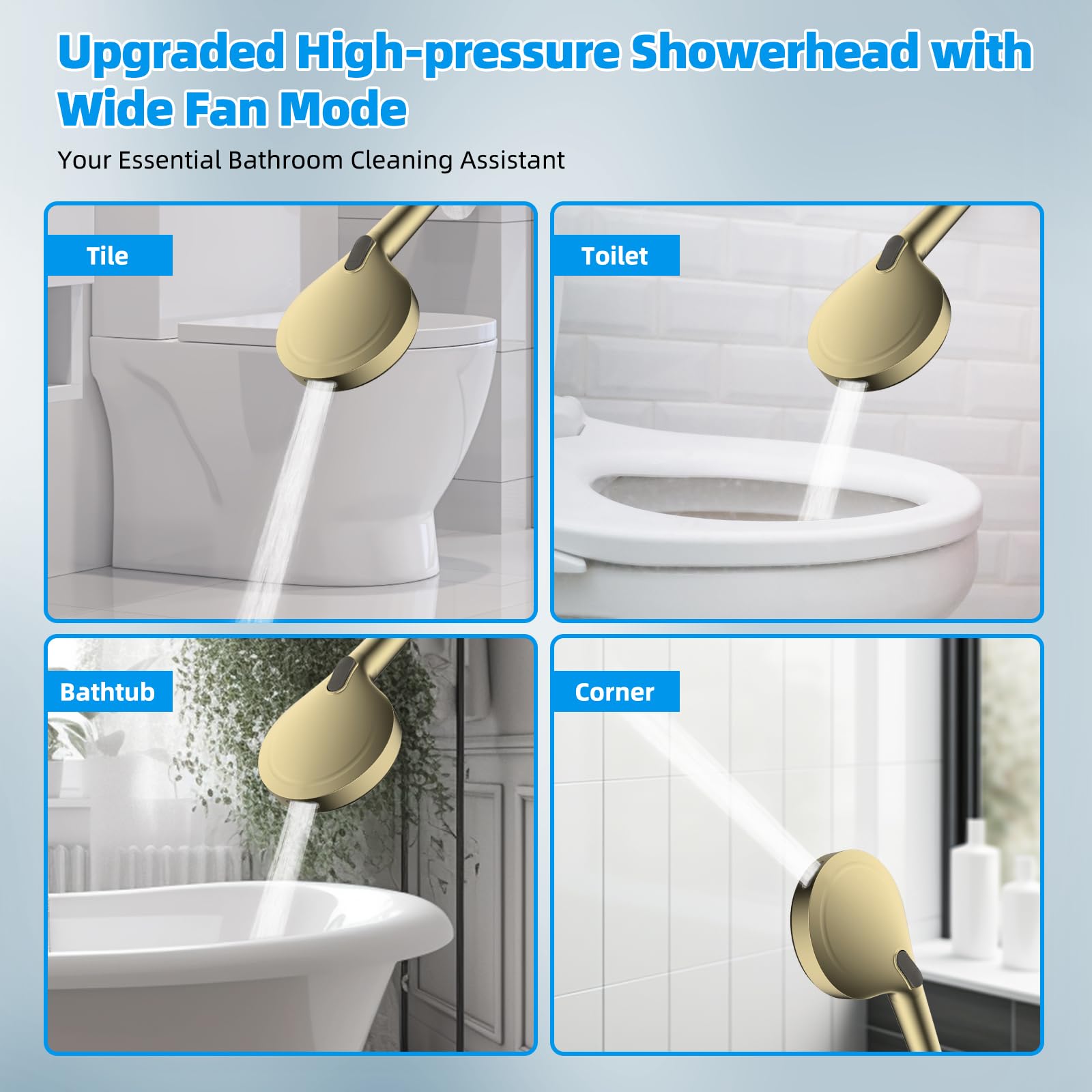 Hibbent CUPC-certified shower head combo meets safety and reliable performance standards