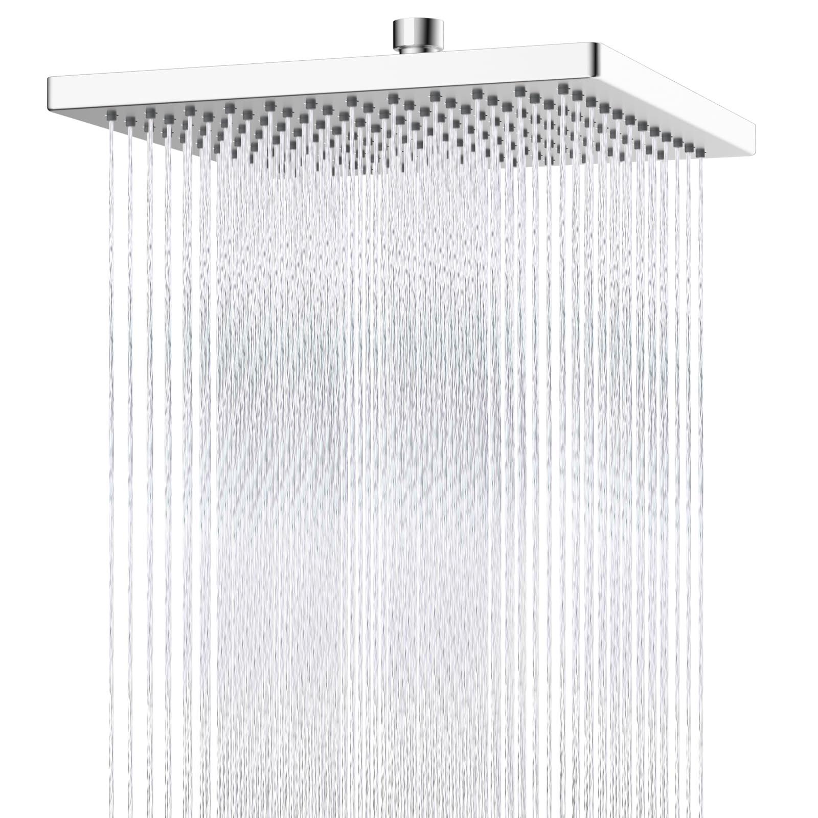 Hibbent cUPC twelve-inch square shower head with thick profile delivering wide rainfall coverage