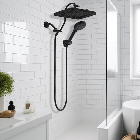 Hibbent dual-shower system offers flexible configurations for family-friendly routines.