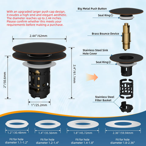 Hibbent detachable bottom basket simplifies maintenance and cleaning.