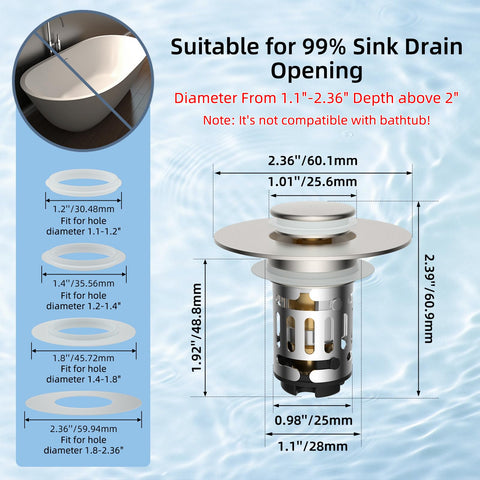 Hibbent dual-layer basket detaches for thorough cleaning and maintenance.