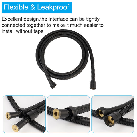 Hibbent flexible hose designed for easy cleaning and maintenance in the shower