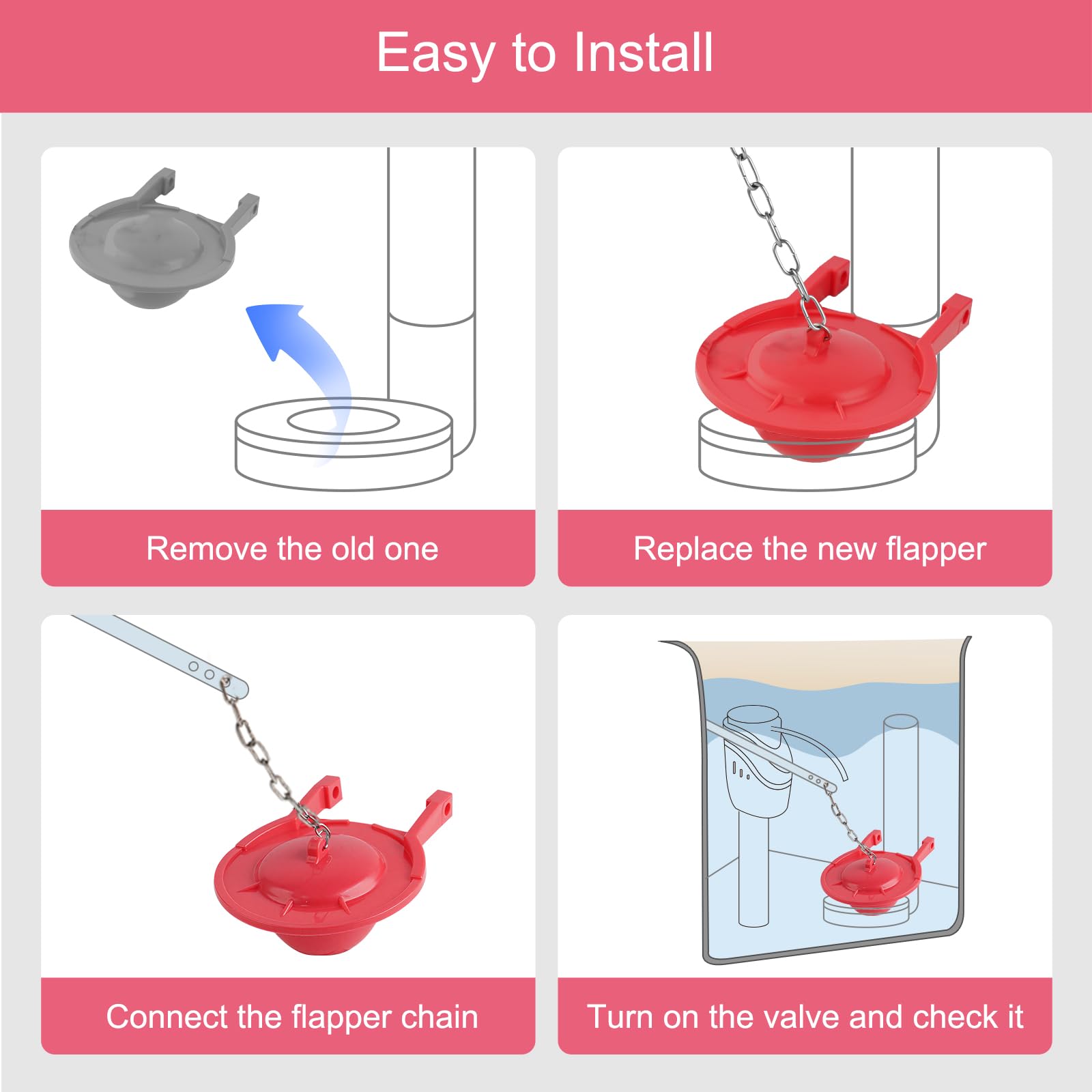 Hibbent easy install with no tools and included chain