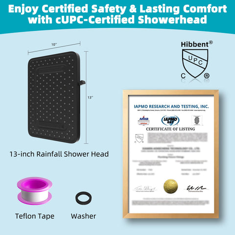 Hibbent easy installation kit with tape, washer, and filter included