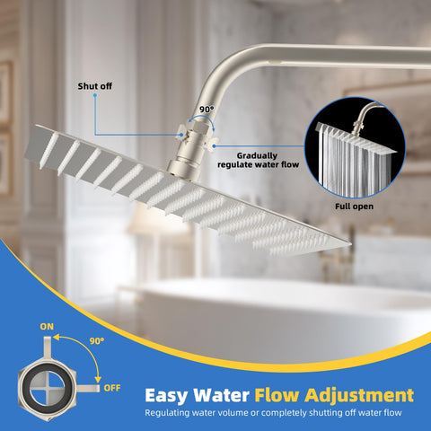 Hibbent easy-installation lever works even with wet or soapy hands