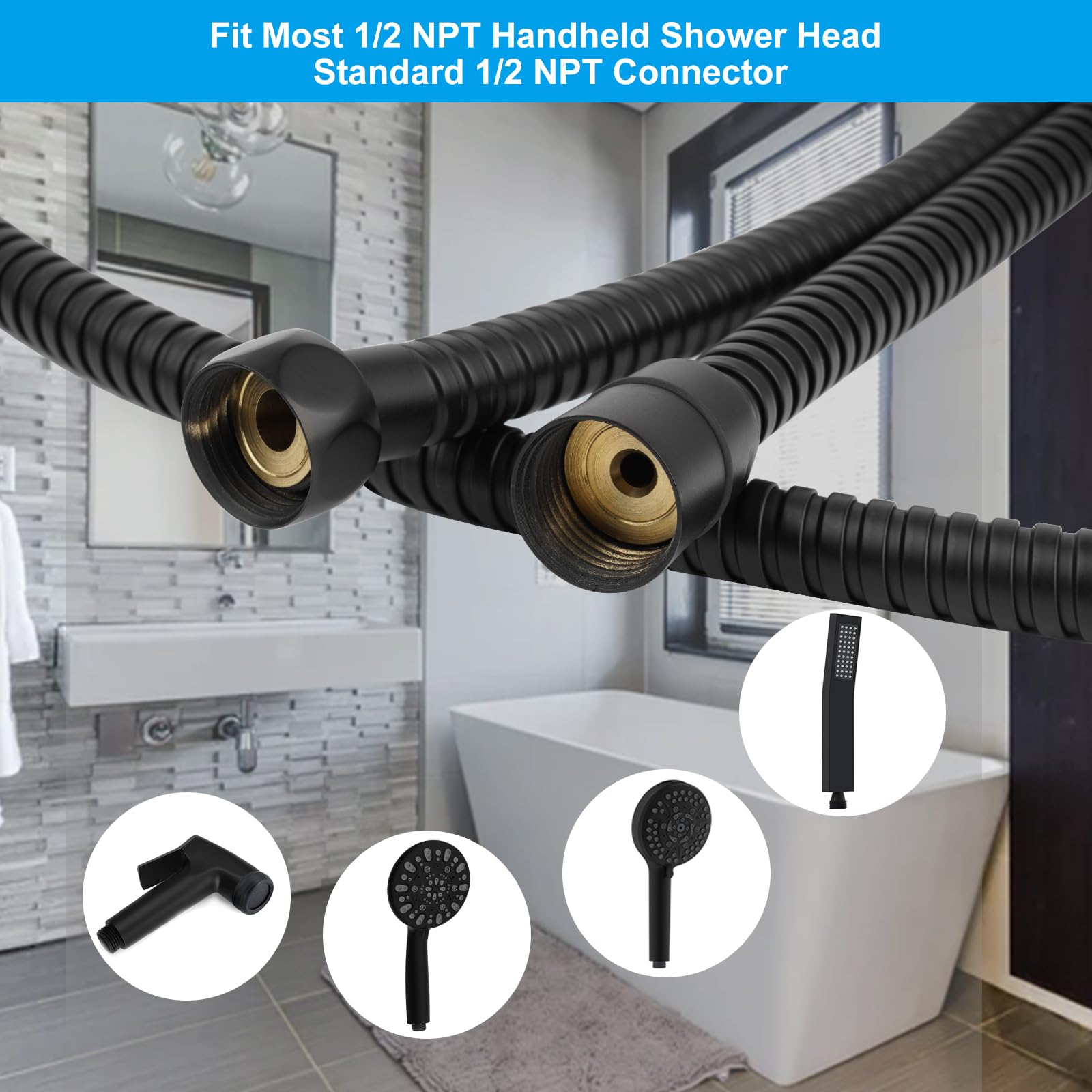 Hibbent EPDM inner tube resists high temperatures and odors for reliable water flow.