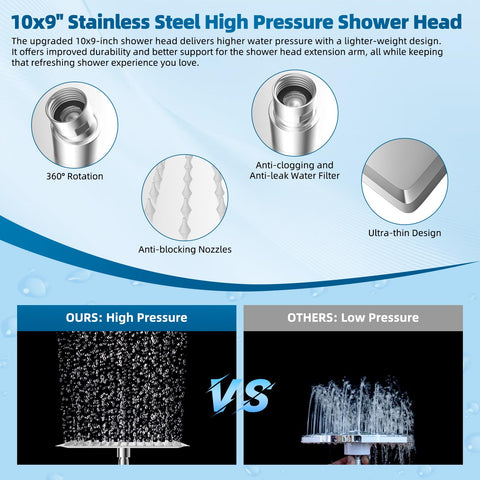 Hibbent 16-inch extension arm enables effortless height and angle adjustment.