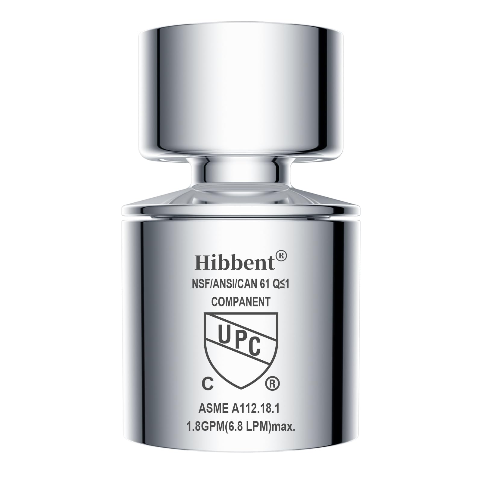 Hibbent faucet aerator dual-flow design for versatile sink washing.