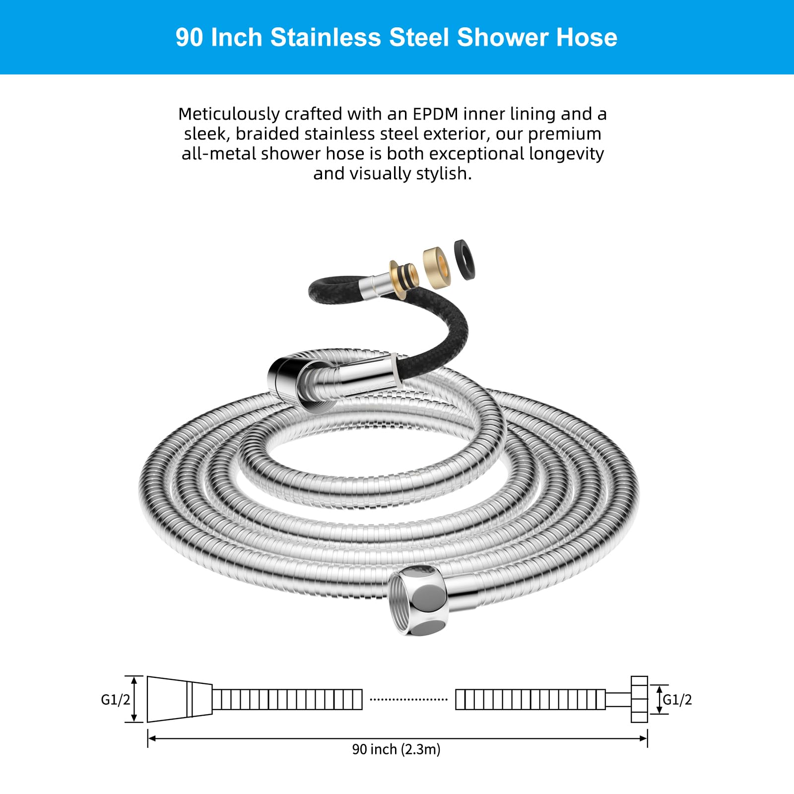 Hibbent flexible hose ideal for rinsing children and pets with ease