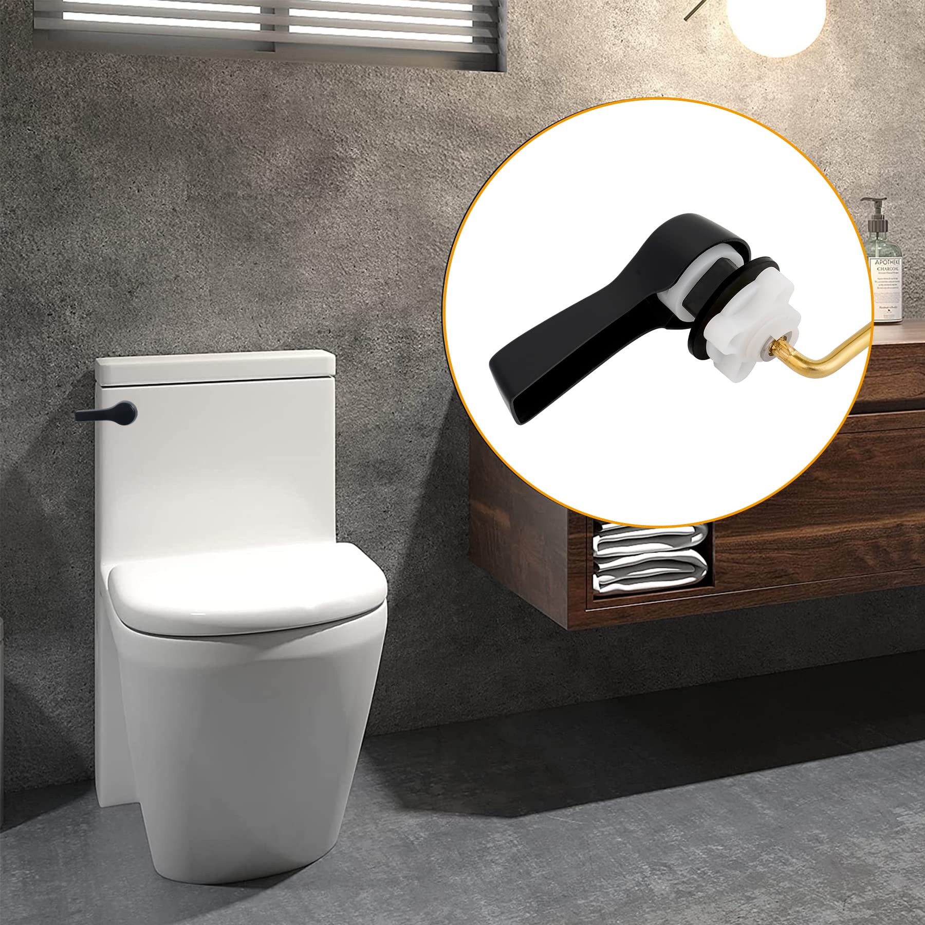 Hibbent 50,000-flush test rated lever supports long-term performance.