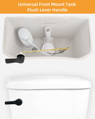 Hibbent front-mount handle with spud nut included for quick installation.