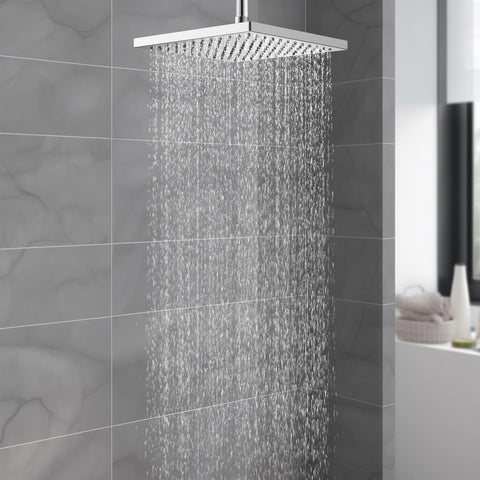 Hibbent 12-inch rainfall provides full-body coverage for a spa-like home shower