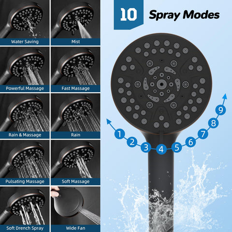 Hibbent handheld spray mode provides targeted rinsing and versatile cleaning.