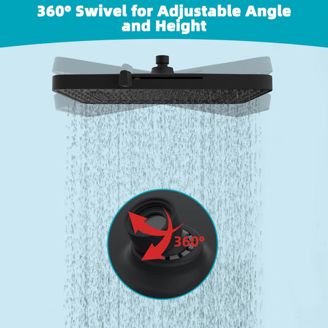 Hibbent high-flow waterfall mode delivering strong water impact