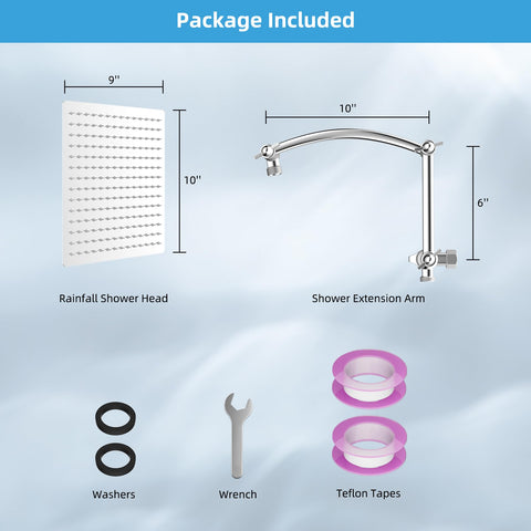 Hibbent high-pressure rainfall shower provides immersive droplets for daily refresh.