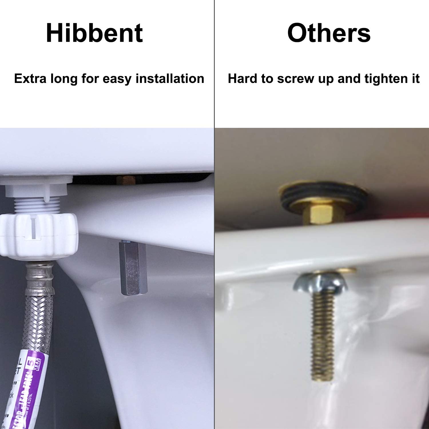Hibbent installation-easy kit supports quick, tool-light bathroom upgrades.