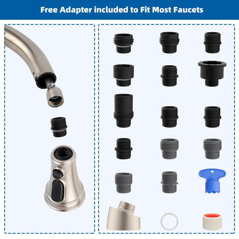 Hibbent leak-proof spray head ensuring steady water flow.