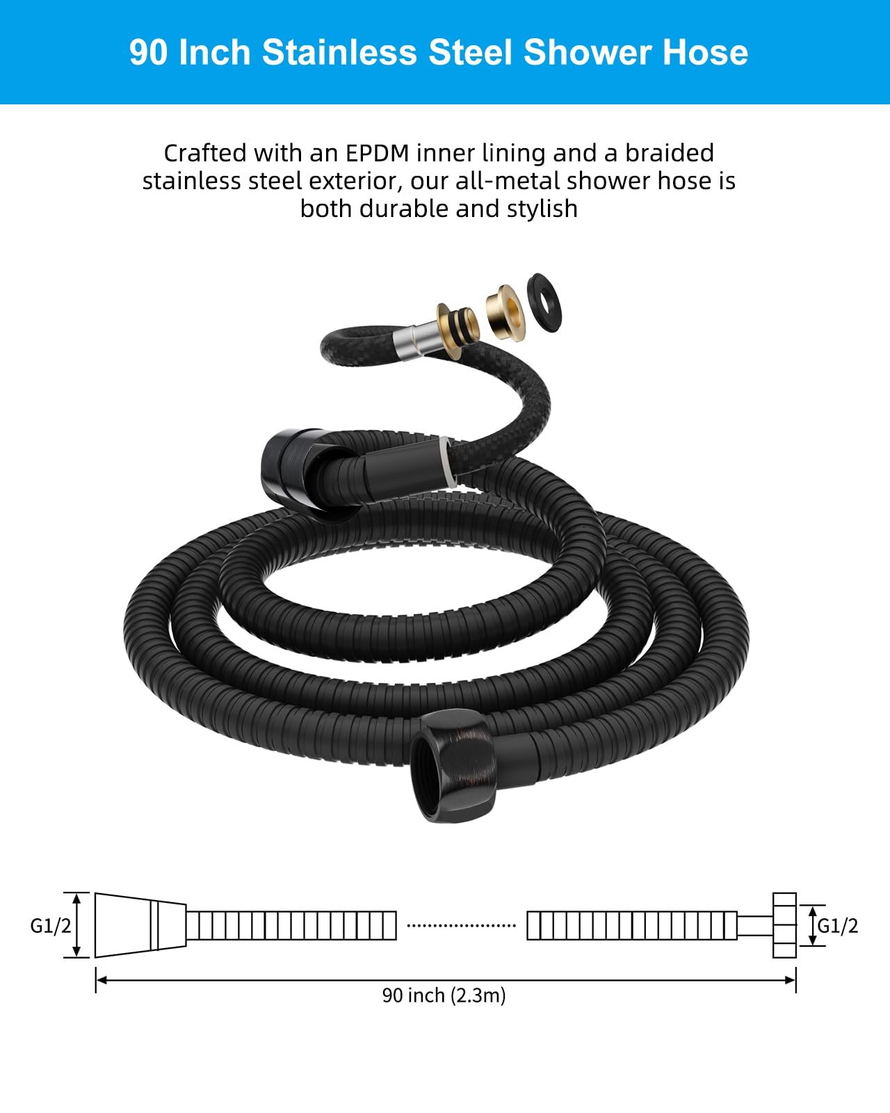 Hibbent leak-proof washer ensures a tight seal during use