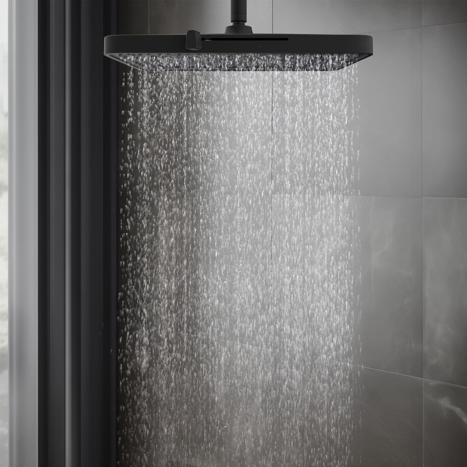 Hibbent matte black finish for a modern bathroom look