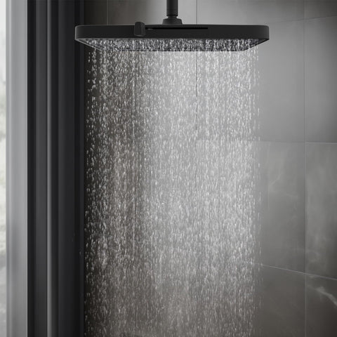 Hibbent matte black finish for a modern bathroom look
