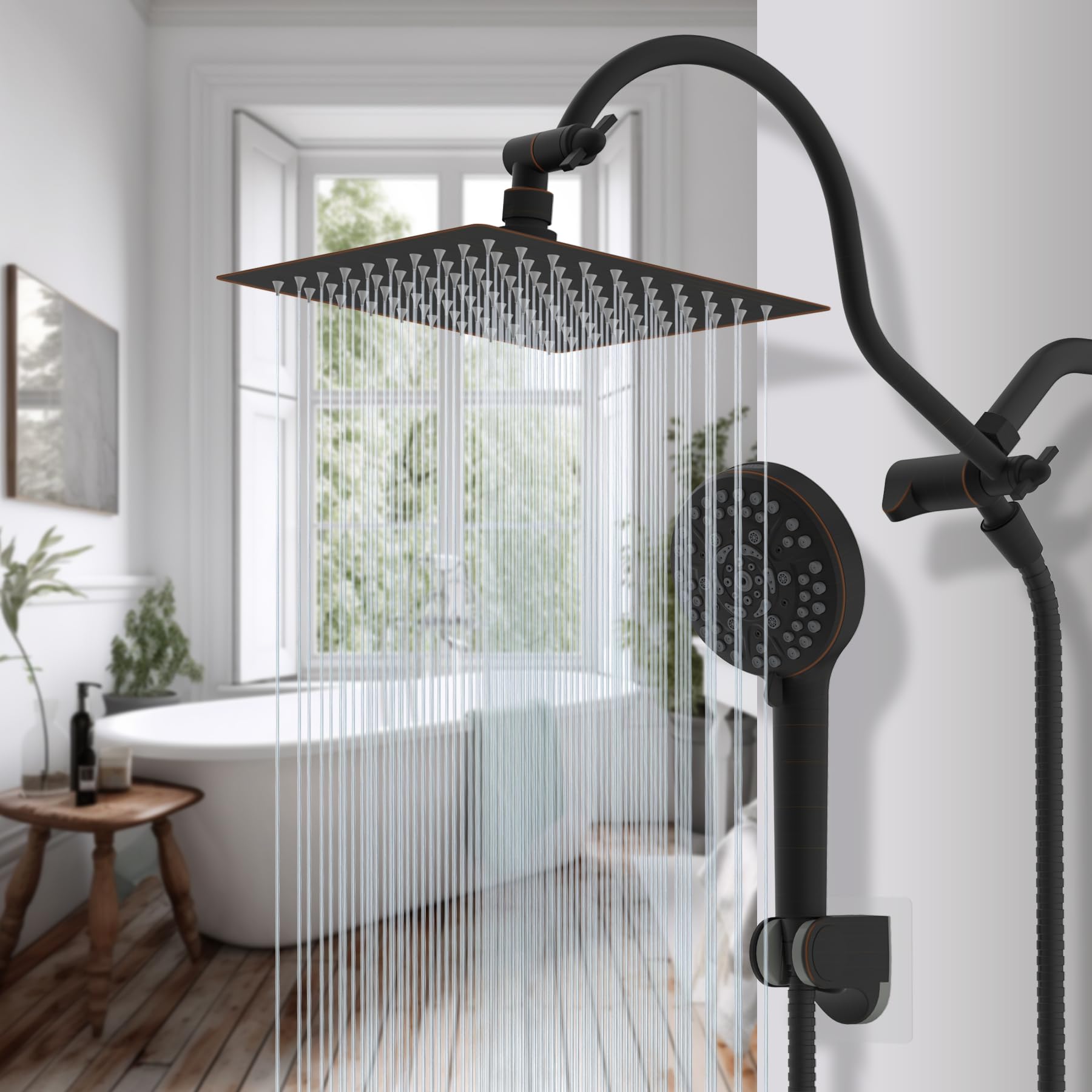 Hibbent oil rubbed bronze finish adds premium style