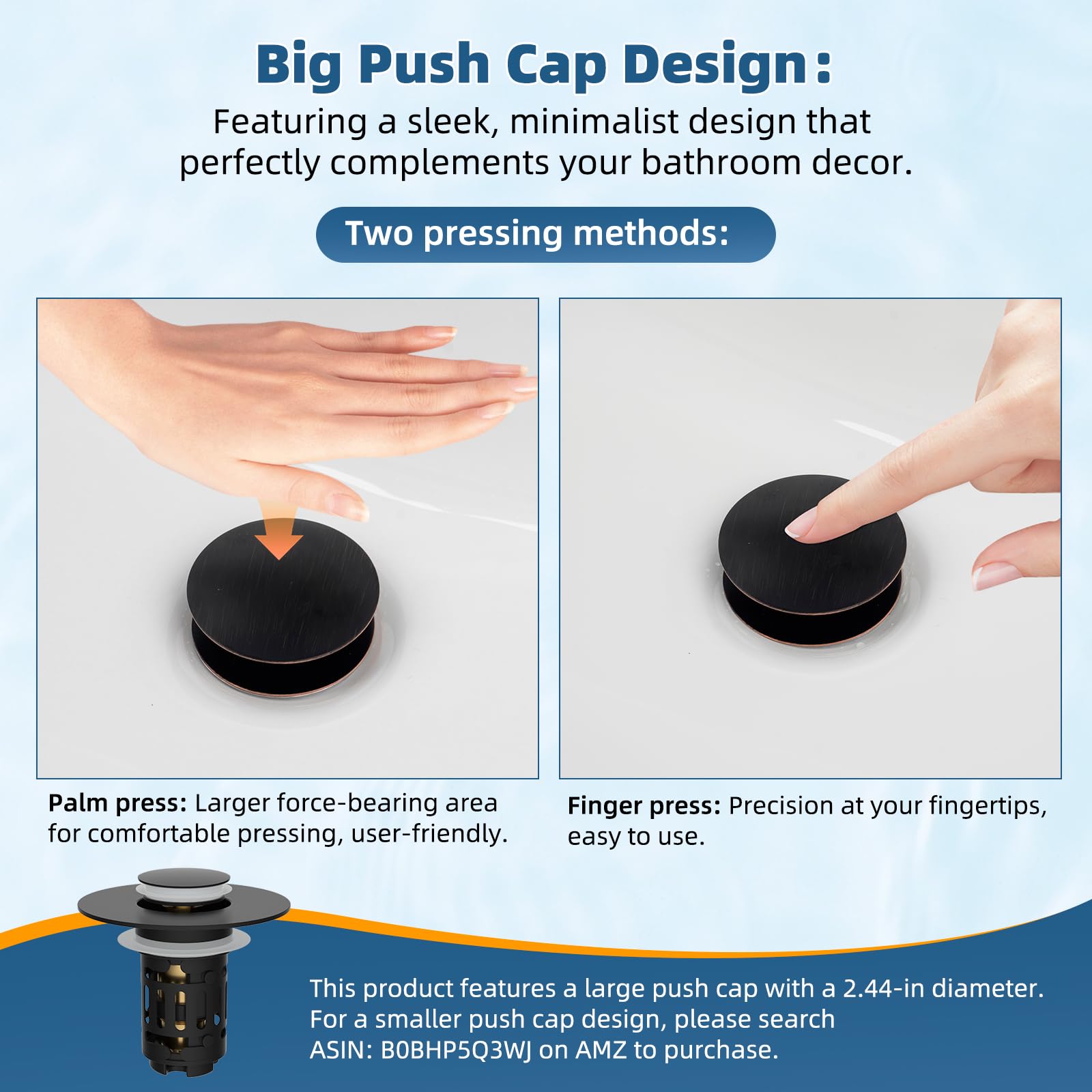 Hibbent oil-rubbed bronze finish adds a refined bathroom touch.