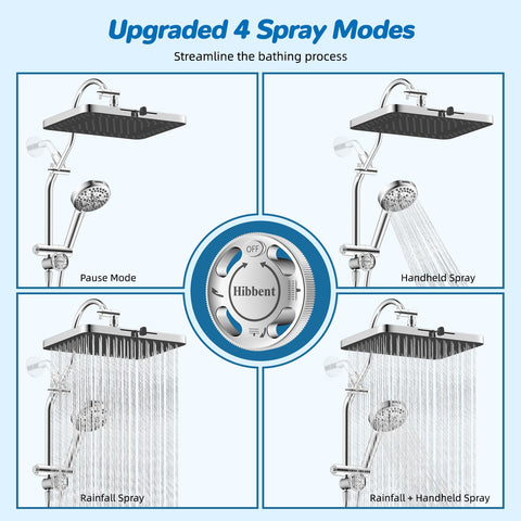 Pause mode helps stabilize temperature during showers.