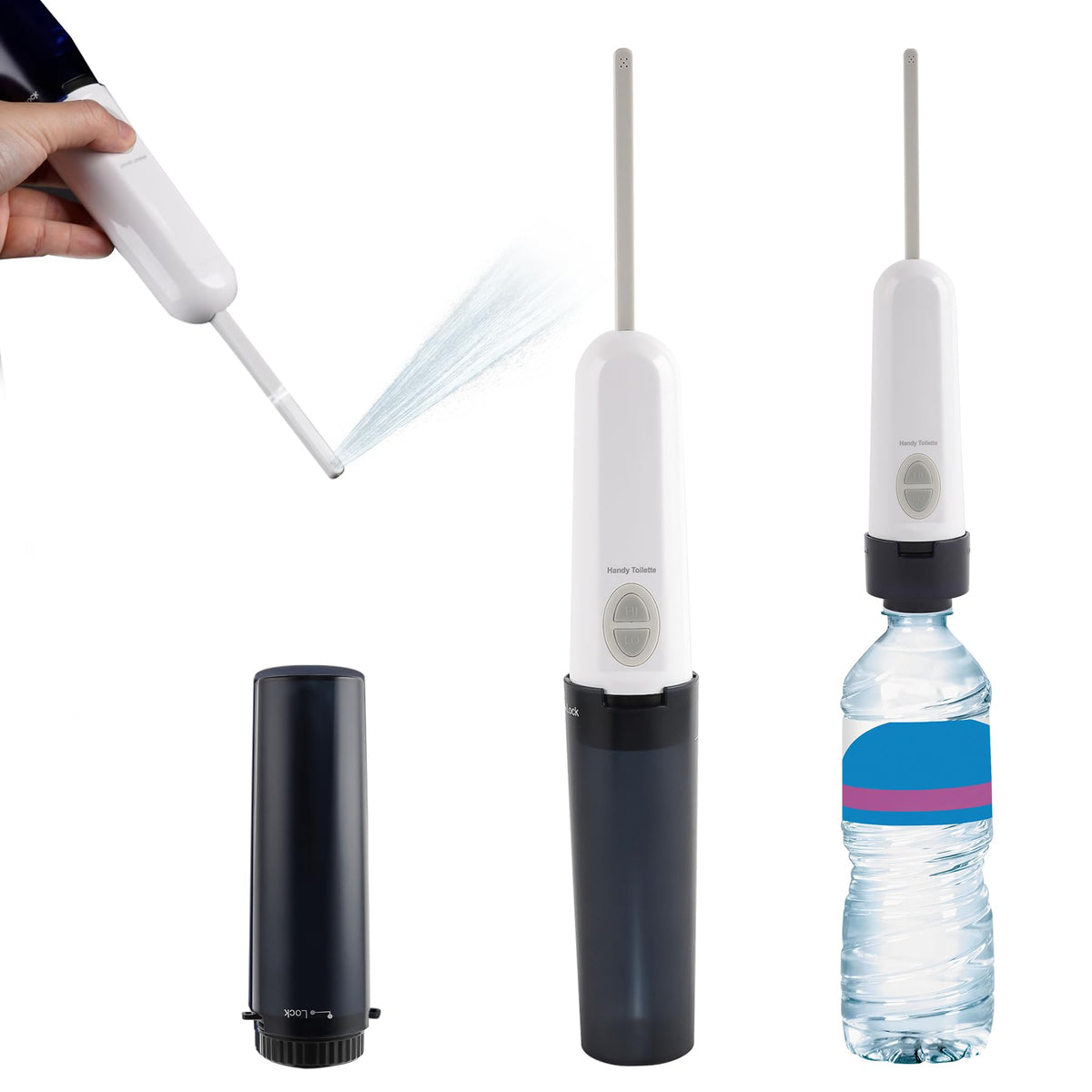 Hibbent portable travel bidet for on-the-go cleaning and hygiene.