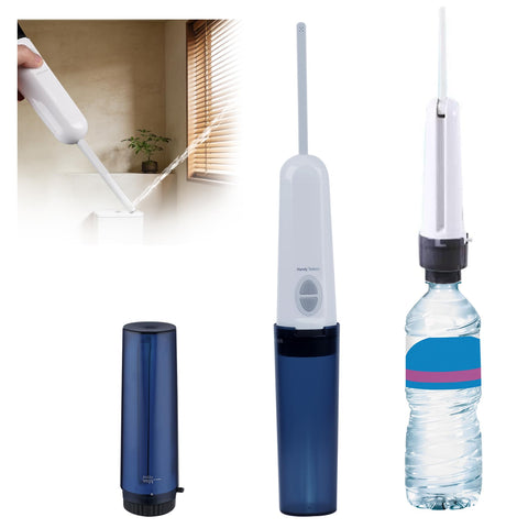 Hibbent portable bidet for travel demonstrates compact design for convenient travel hygiene.