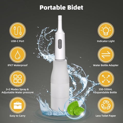 Hibbent portable bidet universal bottle adapter fits most standard bottles