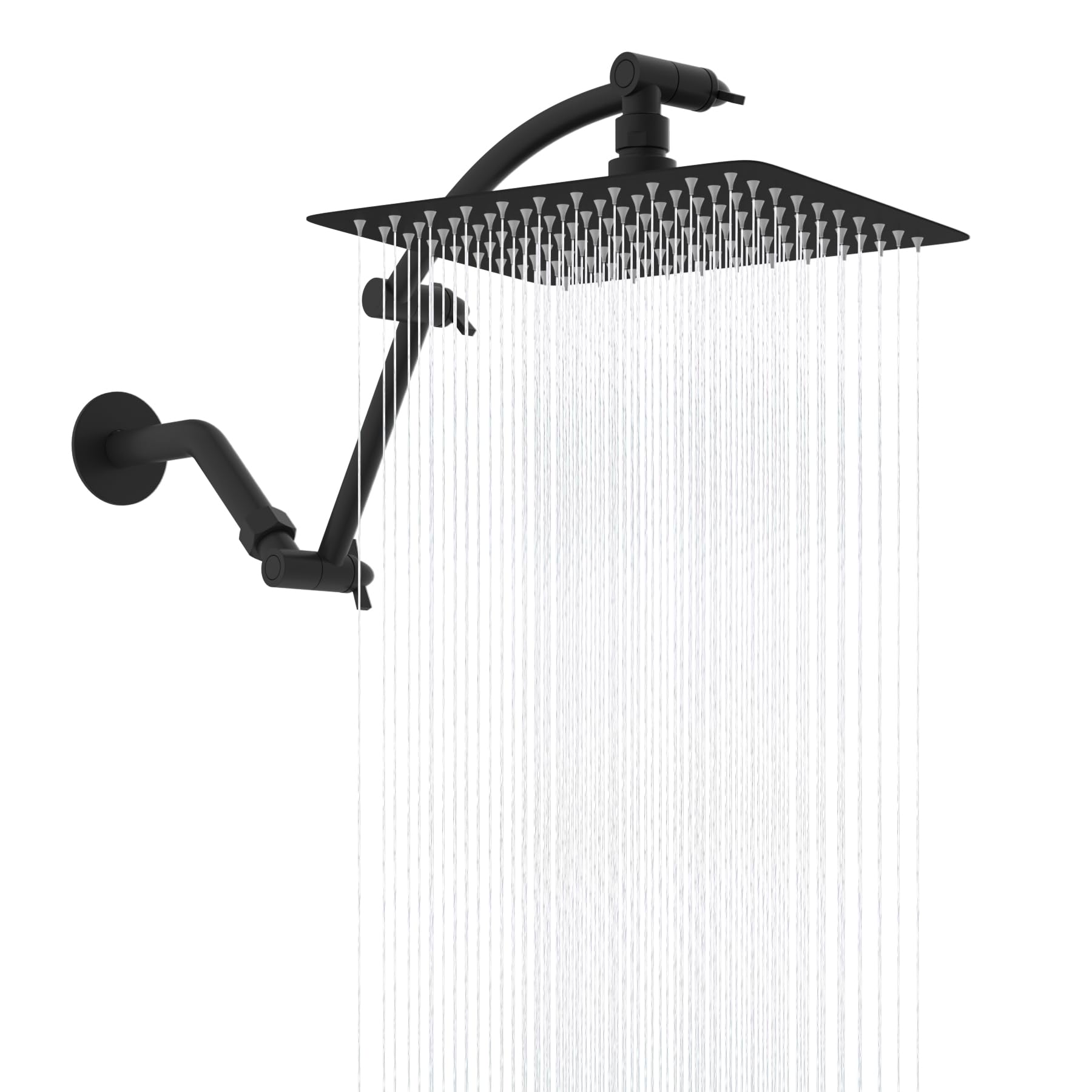 Hibbent rain shower head 10-inch all-metal design for full-water coverage