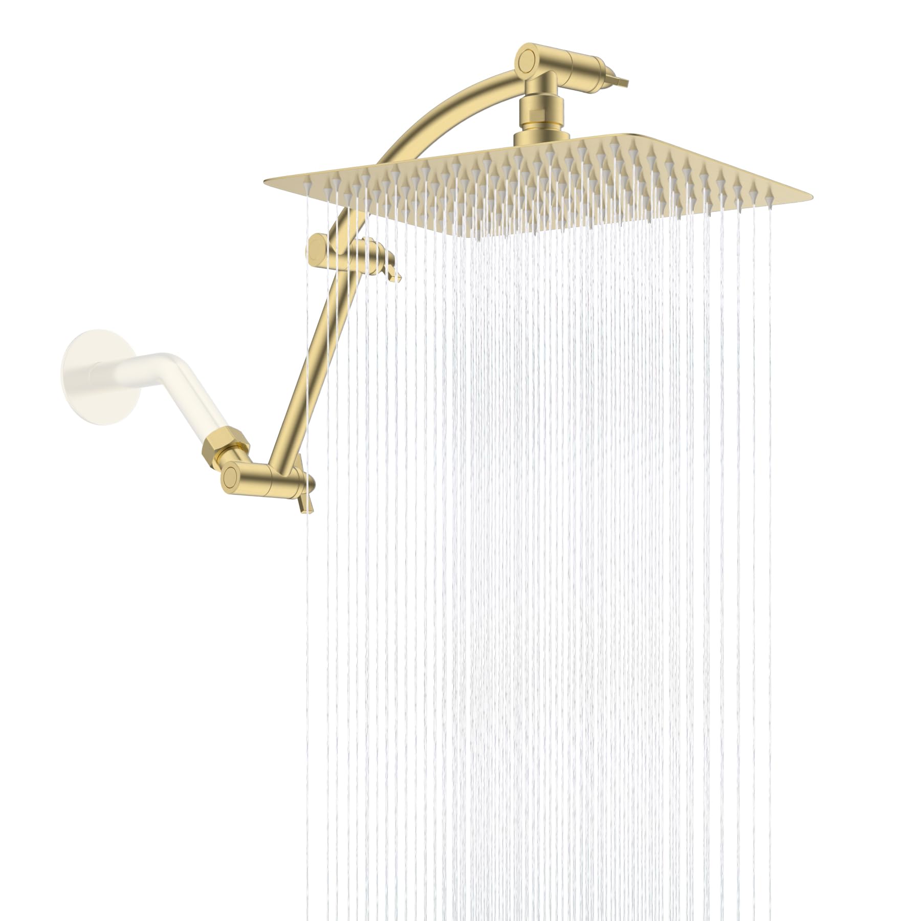 hibbent rain shower head 10-inch delivers wide coverage for a luxurious shower