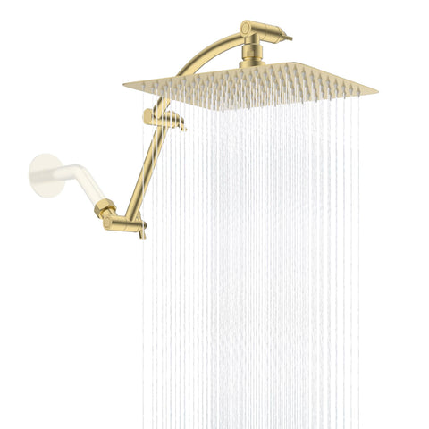 hibbent rain shower head 10-inch delivers wide coverage for a luxurious shower